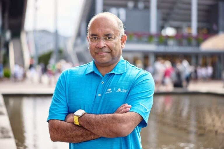 Dr. Aruna Seneviratne at the USTA Billie Jean King National Tennis Center