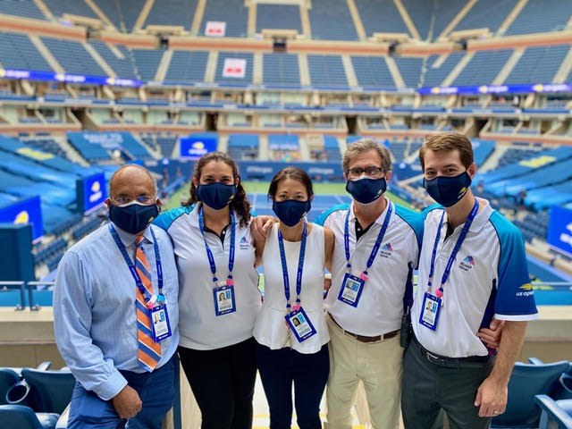 Official team physicians for the US Open Grand Slam Tennis Tournament